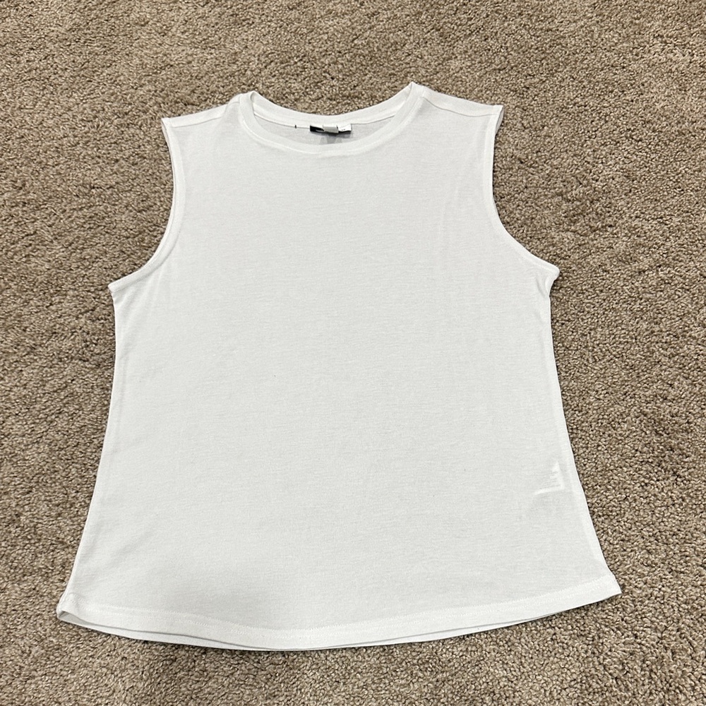 Frank&Oak Sleeveless White Top